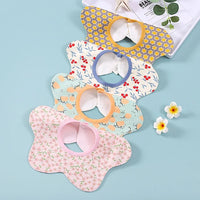 HKM-966419 Wholesale Baby Bib Printed Pattern Spring Summer Waterproof Wool 360° Rotatable Children's Saliva Towel Kids