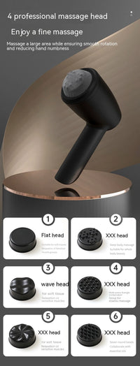 HKM-210387 Wireless Gua Sha Electric Massager with 6 Massage Heads for Body Shaping and Fat Reduction