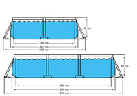 HKM-307091 Custom Logo Easy Set Outdoor Above Ground Family Swimming Pool
