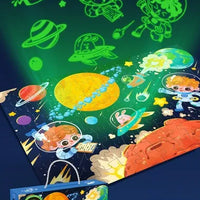 HKM-838931 Glow-in-the-Dark Children’s Puzzle Plane Educational Block Toy 26x19.5x6cm