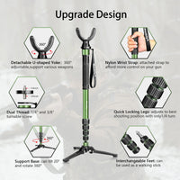 HKM-895763 Telescopic Monopod Shooting Stand Sticks for Outdoor Shooting Activities