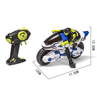 HKM-475027 Stunt Motorcycle RC Car for Kids - 2.4G Mini Radio Control Model with 360° Spin, Indoor/Outdoor Use