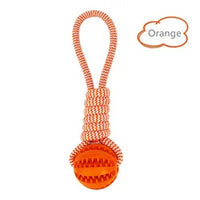 HKM-716755 Durable Interactive Squeaky Dog Toys with Custom Logo – Dumbbell Rope Chew Accessories