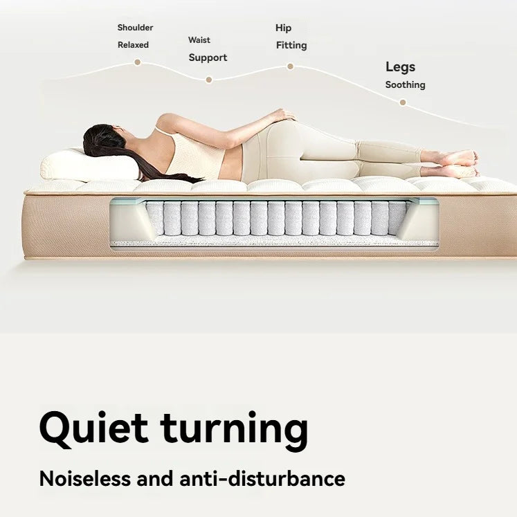 KTX-097811 King Size Rolled Latex Mattress in Compressed Packaging for Easy Delivery