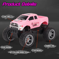 HKM-640019 1:20 Scale Off-Road Remote Control SUV with Headlights - 4 Channels, 4WD, Fast Racing Truck for Kids