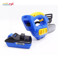 HKM-556371 Kids Electronic Chainsaw Mechanic Toy Set - Realistic Gardening Tools for Ages 2-7, Safe Plastic Design