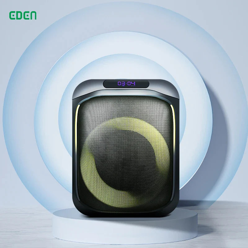 KTX-988435 Portable 6 Inch Wireless Bluetooth Speaker for Outdoor DJ Parties with LED Light