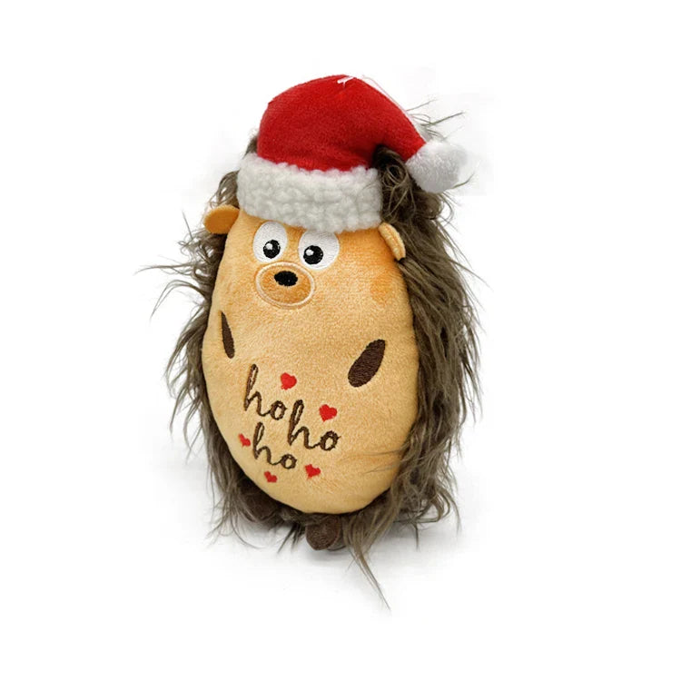 HKM-930323 Plush Hedgehog Squeaky Dog Toy for Interactive Play