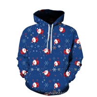HKM-882771 Christmas Sweatshirt Long Sleeves Hoodie 3D Printed Casual Hooded Sweatshirt OEM Custom logo Clothing