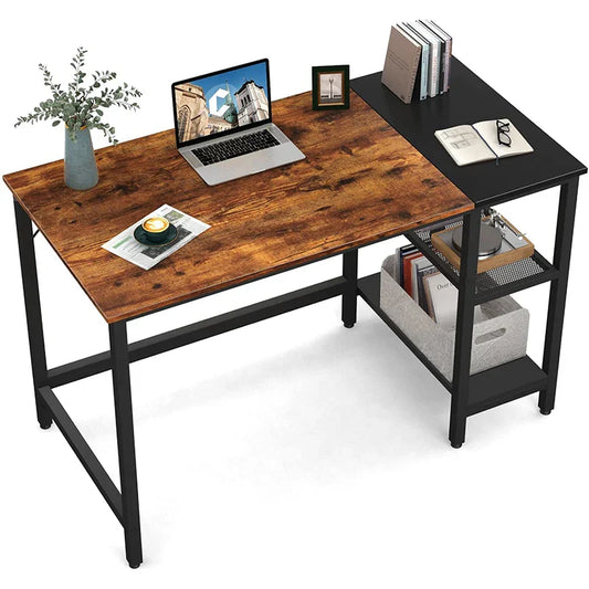 KTX-251603 L-Shaped Modern Office Desk - Luxury Wood Chipboard Corner Computer Table for Study