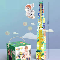 HKM-102227 Montessori-Inspired Animal Nesting and Stacking Blocks for Kids - 10PCS Educational Toy Set