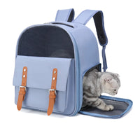 HKM-816211 Airline-Approved Dog and Cat Backpack Carrier with Breathable Oxford Fabric and Mesh Ventilation