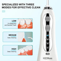 HKM-716563 Portable Wireless Water Flosser, IPX7 Waterproof Rechargeable Dental Device for Effective Oral Care