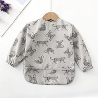 HKM-261331 Long Sleeve Waterproof Baby Eating Bib OEKO Tex 100 Standard