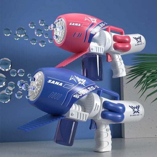 KTX-363987 Unisex Automatic Electric Bubble Gun Toy with Multiple Bubble Styles for Summer Outdoor Fun