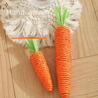 HKM-571027 Eco-Friendly Cat Toy - Paper Rope Carrot for Biting and Grinding, Small & Large Sizes Available
