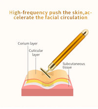 HKM-439763 24K Gold Facial Massager Beauty Bar Stick for Skincare Routine