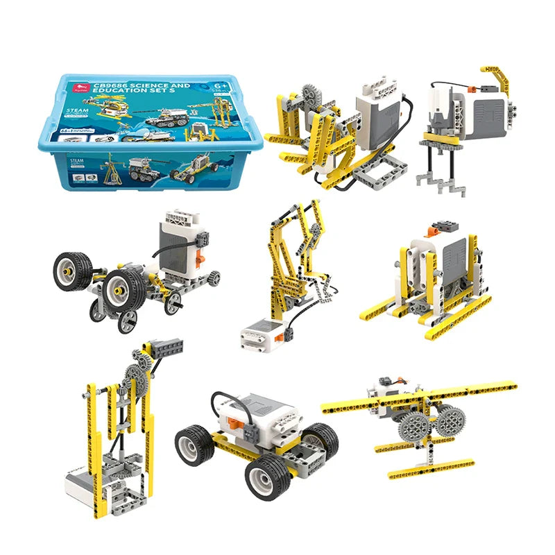 KTX-865555 Smart Robot Puzzle Building Set for Educational Play and Mechanical Learning