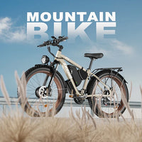 HKM-1654227 Electric Bike 750W Motor 48V 23Ah Battery 37 Mile Range 26-Inch Fat Tires Hydraulic Brakes Shimano 7-Speed