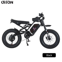 DITON D9 20 Inch Fat Tire Electric Bike 52V High Torque Drive System 25Ah Long Range Battery Adult Off Road Adventure E Bike
