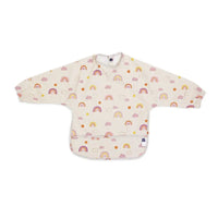 HKM-621779 SS24 Customized Leak Proof Washable Waterproof Feeding Baby Bib PU Big Pocket Polyester