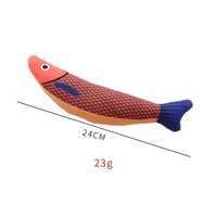 HKM-341651 Interactive Fish-Shaped Cat Kicker Toy with Catnip – Soft and Durable Chewing Toy