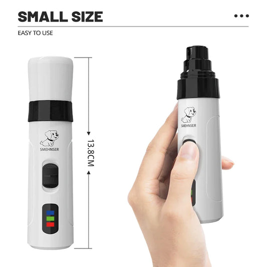 HKM-551763 Electric Pet Nail Grinder for Dogs and Cats – Low Noise Design Grooming Tool