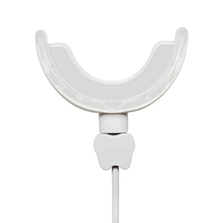 HKM-487187 LED Teeth Whitening Kit with Blue Light Device and Whitening Strips for Oral Care