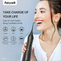 HKM-323347 Portable Cordless Electric Water Flosser with 300ML Water Tank and 3 Modes for Travel