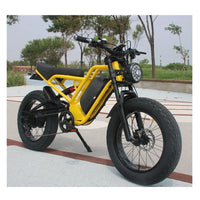 HKM-7918803 Electric Bike 1500W Motor 48V 18Ah Battery 37 Mile Range 20-Inch Fat Tires Full Suspension Shimano 7-Speed
