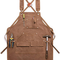 Modern Simple Thick Canvas Apron Custom logo Woodworking Electrician Gardening Work Clothes Tool Apron