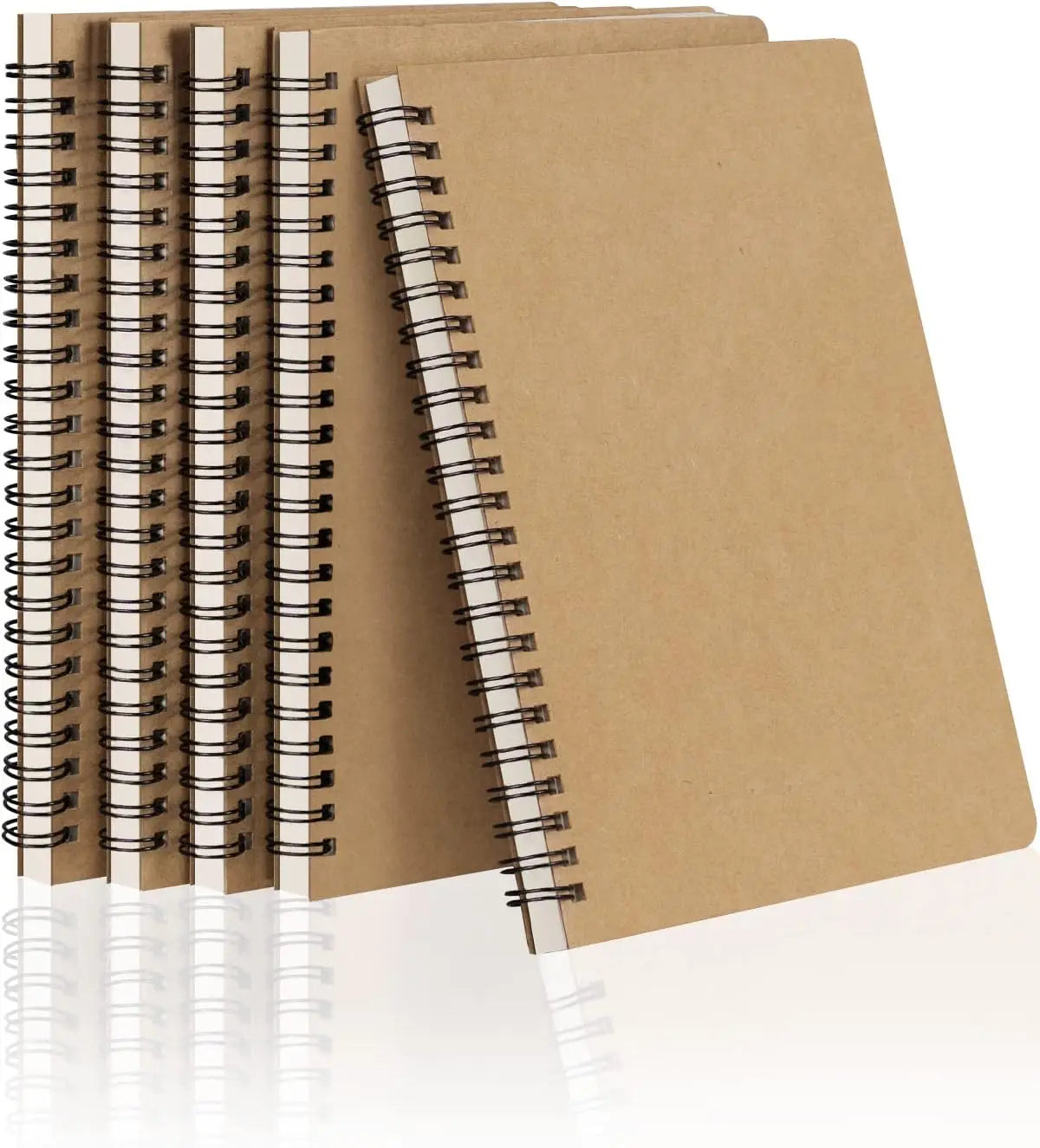 KTX-899475 A5 Lined Spiral Notebooks - 50 Sheets, Eco-Friendly Journal for Work and Study