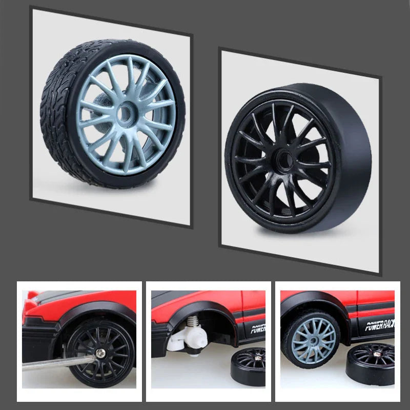 KTX-730195 1/24 Scale RC Electric Drift Racing Car, 4WD Remote Control Simulation Toy for Kids and Adults