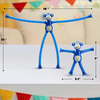 HKM-999315 Cute Big Ear Monkey Squeeze Fidget Toy - Pop Tubes Ideal for Kids 5+