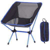 HKM-585043 Portable 7075 Aluminum Folding Moon Chair for Outdoor Activities, Includes Carry Bag