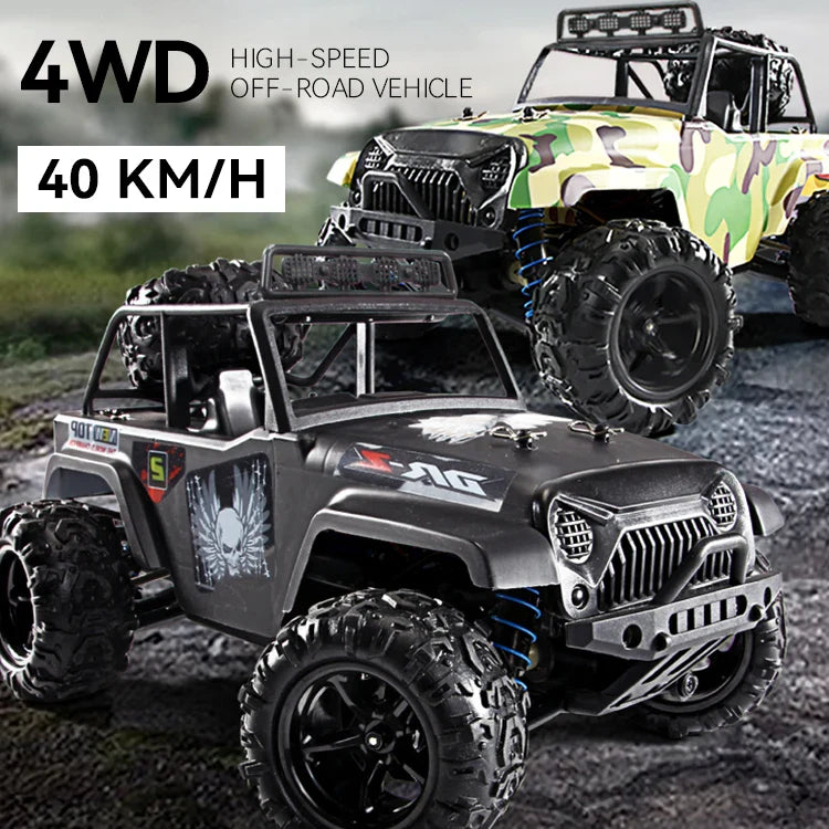 HKM-807315 High-Speed 4WD Off-Road RC Car - Pink Drift Truck, Remote Control, Waterproof, 40 Km/h, 1:18 Scale