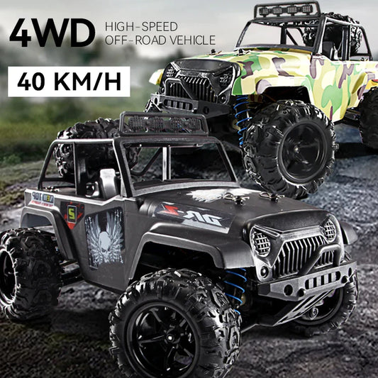 HKM-807315 High-Speed 4WD Off-Road RC Car - Pink Drift Truck, Remote Control, Waterproof, 40 Km/h, 1:18 Scale