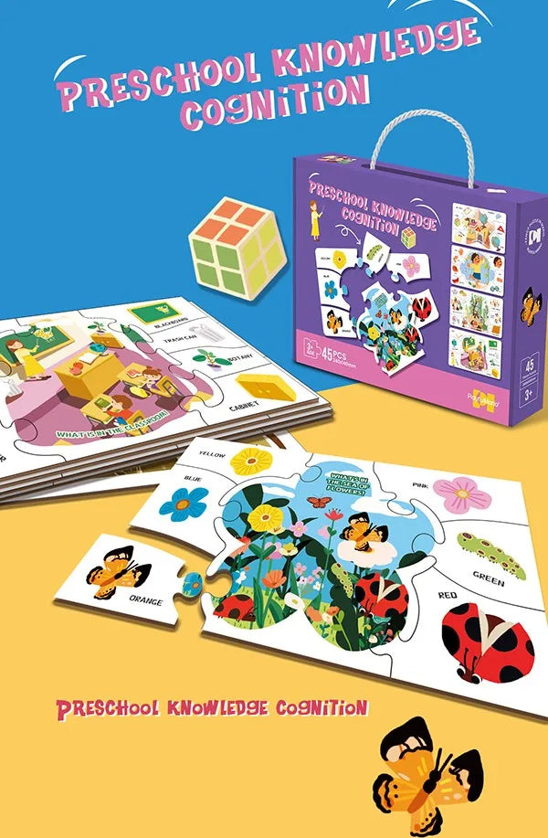 HKM-741779 3D Jigsaw Puzzle Music Box DIY Educational Toy for Children, Cognitive Development