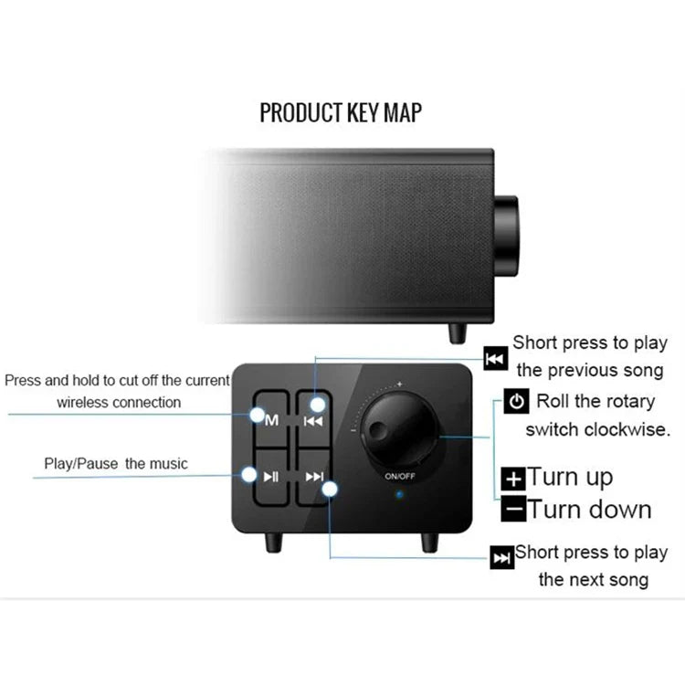KTX-779475 Wireless Bluetooth Soundbar Speaker for Home Theatre System