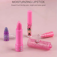 HKM-376723 Portable Makeup Kit for Kids with Real Cosmetics, Storage Case, Nail Art and Lipstick