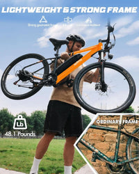 HKM-7263315 Adult: 750W Motor, 20 MPH Top Speed, 48V System and 48V 10.4Ah Battery Electric Bicycle for Daily Commuting