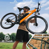 Qlife Racer 27.5 Inch 21 Speed Cycle Battery Electric Mountain Bike with Lithium Battery