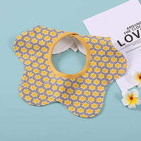 HKM-966419 Wholesale Baby Bib Printed Pattern Spring Summer Waterproof Wool 360° Rotatable Children's Saliva Towel Kids