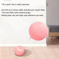 HKM-833171 Automatic Rolling Cat Ball Interactive Toy for Indoor Kittens with Smart Features and Rechargeable Battery