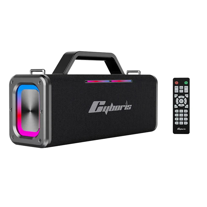 KTX-217811 X12 200W Portable Subwoofer Speaker with Wireless Microphone Support for Outdoor Karaoke