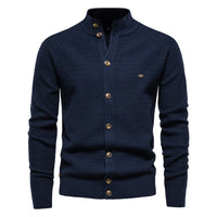 HKM-424019 Customized Men's Business Sweater Knit Sweater Fall and Winter New Cardigan Men's Pullover Coat