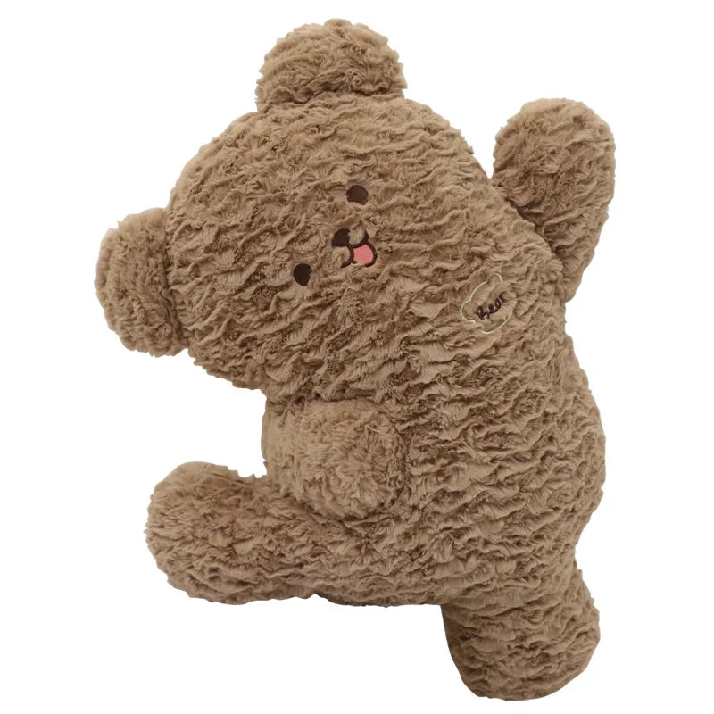 KTX-507731 Tsubomi Cartoon Bear Plush Toy Hugging Pillow - Unisex Stuffed Doll, 55cm Long Plush Filling