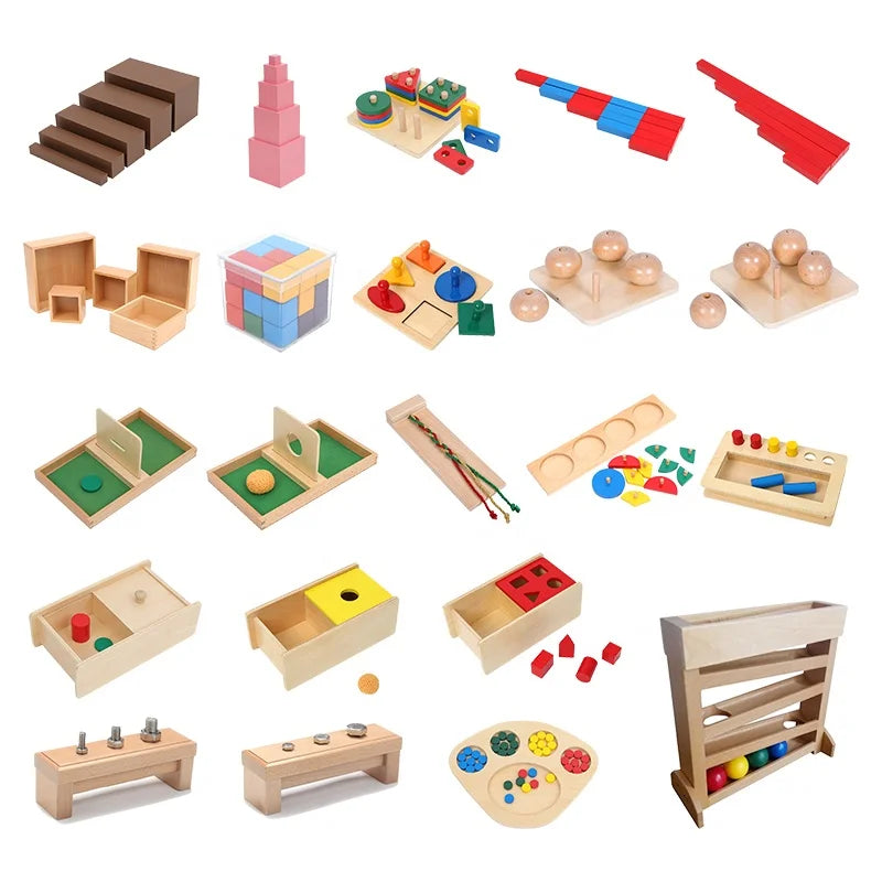 KTX-218259 Montessori Wooden Shape Puzzles for Kindergarten Learning and Development