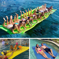HKM-733075 Floating Water Foam Mat for Lakes and Pools - Recreational Water Rafting and Relaxation