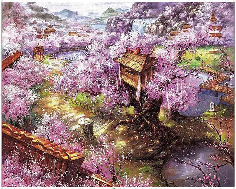 KTX-514323 Custom 1000 Piece Jigsaw Puzzle Featuring Famous Painting Scenery for Educational Decompression Activities